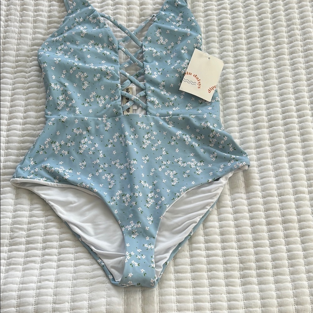 Women’s  Blue Floral swim